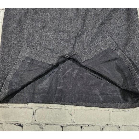 Vintage Burberrys Of London Skirt Gray Wool Pencil Career WOMENS SIZE 14P - Picture 7 of 10